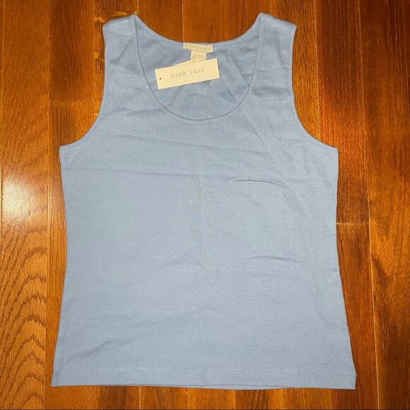 Joan Vass Tank Top Light Blue Size 3 (16/18) NWT - Picture 1 of 7